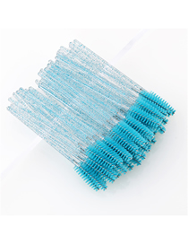 Fashion Disposable-eyelash Brush-crystal-royal Blue-50pcs Pj-36 50pcs Crystal Rod Disposable Eyelash Brush