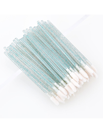 Fashion Disposable-lip Brush-crystal-light Green-50pcs Pj-29 50 Pieces Of Disposable Lip Brush Crystal Sticks