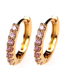 Fashion Er0647-k Colorful Diamond Earrings