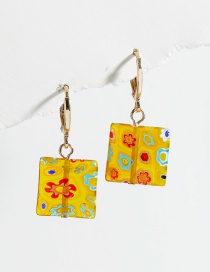 Fashion A2076-4 Printed Round Earrings