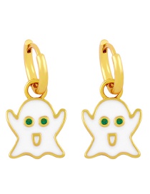 Fashion White Dripping Ghost Earrings