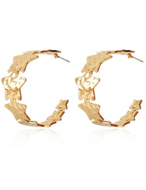Fashion Gold Color Geometric Star Earrings