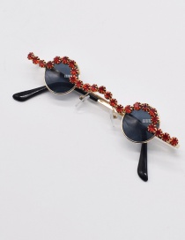 Fashion Style 3 Round Frame Sunglasses With Diamonds