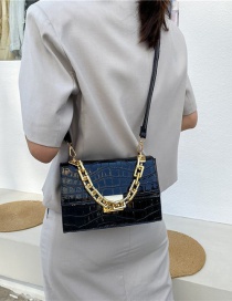 Fashion Black Square Chain Shoulder Messenger Bag