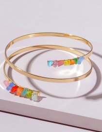 Fashion A2079 Opal Metal Bracelet