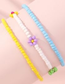 Fashion Bz1396taozhuang Flower Beaded Bracelet Set