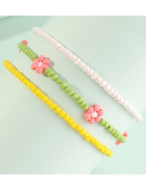 Fashion Bz1400taozhuang Flower Beaded Bracelet Set