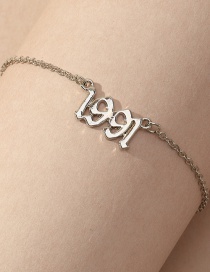 Fashion Fz0165-1991baik Year Number Anklet