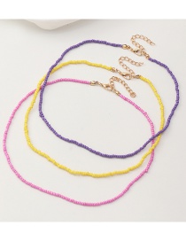Fashion Nz1659huangfenzi Rice Beads Beaded Necklace