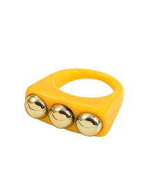 Fashion Style 4 A20-1-5-2 Resin Metal Geometric Ring