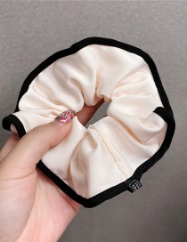 Fashion Beige Hair Band Cloth Folds Large Intestine Ring