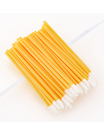 Fashion Disposable-lip Brush-yellow-50pcs Pj-04 Pack Of 50 Disposable Lip Brush Sticks