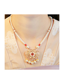 Fashion Gz1605 Yingluo Pearl Beaded Necklace