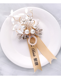 Fashion Sh116 Without Ribbon Pearl Flower Hand Flower
