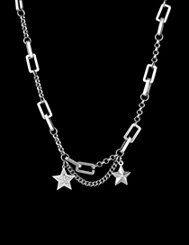 Fashion Star Necklace Five-pointed Star Diamond Chain Necklace