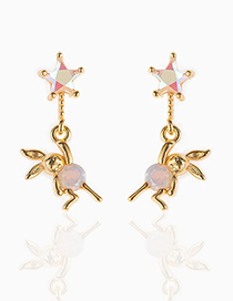 Fashion Five-pointed Star Plus Rabbit Five-pointed Star Rabbit Earrings