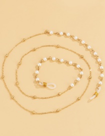 Fashion Golden 0069 Pearl Beaded Glasses Chain Lanyard