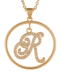 Fashion R Art English Alphabet Chain Necklace