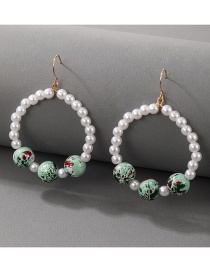 Fashion Pearl Pearl Circle Earrings