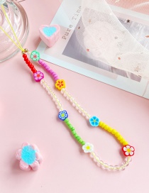 Fashion Flowers Flower Beaded Mobile Phone Chain