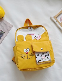 Fashion Yellow Children's Cartoon Cow Backpack