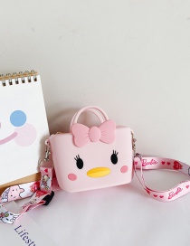 Fashion Pink Chick Children's Cartoon Chick Messenger Bag