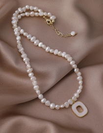 Fashion Pearl Square Irregular Pearl Necklace
