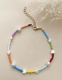 Fashion Color Colorful Rice Bead Beaded Anklet