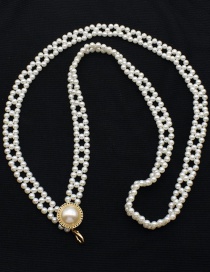 Fashion Pearl Braided Pearl Body Chain