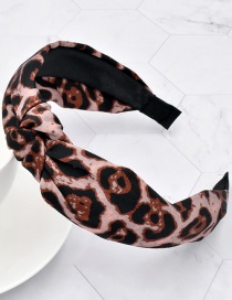 Fashion Leopard Bronze Fabric Leopard Knotted Headband