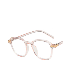 Fashion Transparent Powder Square Rice Nail Flat Glasses