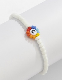 Fashion Bracelet Color Rice Beads Flower Letter Bracelet