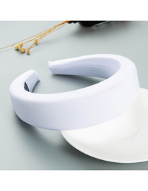 Fashion White Wide Side Sponge Headband
