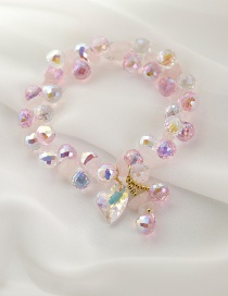 Fashion Pink Love Crystal Bracelet