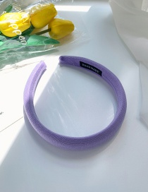 Fashion D Purple Fabric Sponge Wide Brim Headband