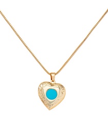 Fashion X510-gold Metal Love Chain Necklace