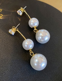 Fashion White Pearl Tassel Earrings