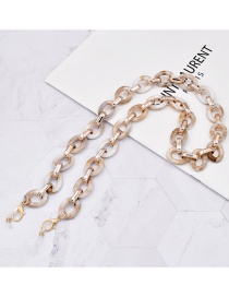 Fashion Brown Acrylicovalchainextensionchain
