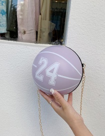 Fashion Purple Tuba Basketball Chain Shoulder Messenger Bag