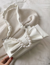 Fashion White Bow Shoulder Bag