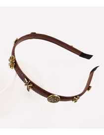 Fashion Brown Alloy Bee Butterfly Hair Band