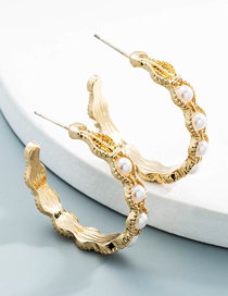 Fashion Gold Color Alloy Pearl Earrings