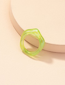 Fashion Green Acrylic Resin Ring