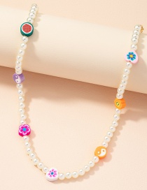 Fashion Pearl Necklace Flower Pearl Love Necklace