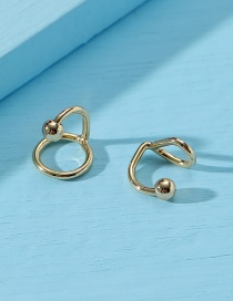 Fashion Gold Geometric Earring Set