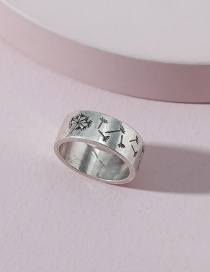 Fashion Silver Color Dandelion Carving Ring