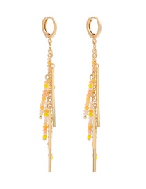 Fashion Mizhu Tassel Rice Beads Tassel Earrings