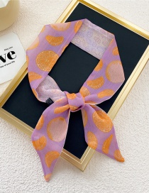 Fashion 14f Chiffon Orange Rose Purple Orange Long Silk Scarf Headband
