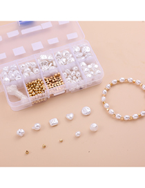 Fashion White White Pearl Diy Bracelet Material Box