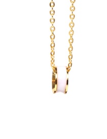 Fashion White Geometric Dripping Copper Necklace